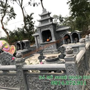 Mẫu khu lăng mộ đá đẹp 01