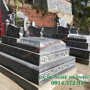 Mẫu mộ đá tam sơn đẹp MĐ-05