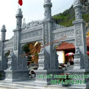 Mẫu cổng tam quan đá đẹp CĐ-09 Mẫu cổng tam quan đá đẹp CĐ-09