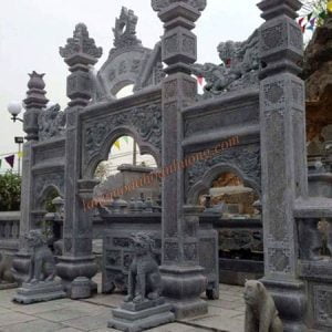Mẫu cổng tam quan đá đẹp CĐ-06 Mẫu cổng tam quan đá đẹp CĐ-06