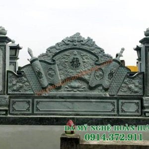 Mẫu Cuốn thư đá đẹp làm tứ đá xanh rêu CT-01 Mẫu Cuốn thư đá đẹp làm tứ đá xanh rêu CT-01