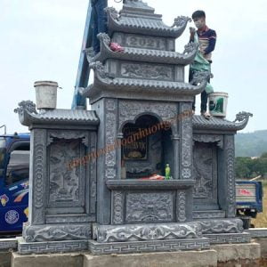 Mẫu mộ bành đá đẹp MĐ-01 Mẫu mộ bành đá đẹp MĐ-01