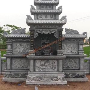 Mẫu mộ bành đá đẹp MĐ-01 Mẫu mộ bành đá đẹp MĐ-01