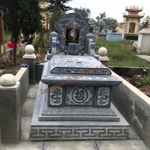 Mẫu mộ bành đá đẹp MĐ-01