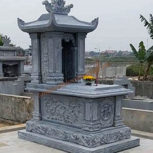 Mẫu mộ bành đá đẹp MĐ-01