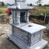 Mẫu mộ đá 1 mái đình MĐ-17