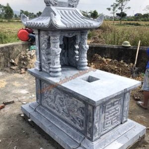 Mẫu mộ đá 1 mái đình MĐ-17 Mẫu mộ đá 1 mái đình MĐ-17