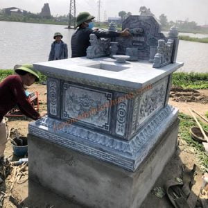 Mẫu mộ bành đá đẹp MĐ-21 Mẫu mộ bành đá đẹp MĐ-21