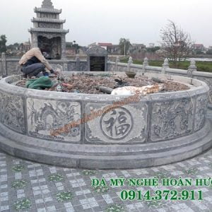 Mẫu Mộ tròn đá đẹp MĐ-19 Mẫu Mộ tròn đá đẹp MĐ-19
