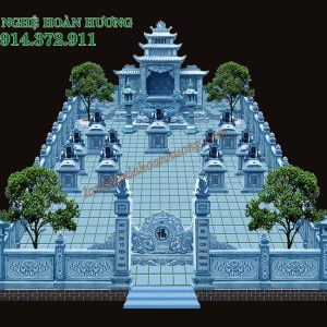 Phối cảnh Khu lăng mộ đá đẹp 06