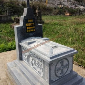 Mẫu mộ đá công giáo đẹp MĐ-24