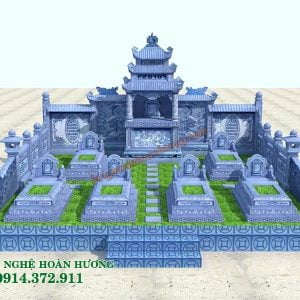 Thiết kế Khu lăng mộ đá đẹp 01