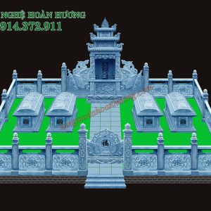 Bản thiết kế Khu lăng mộ đá 11 có diện tích 32m2