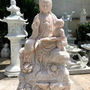 Tượng bồ tát ngồi bằng đá TĐ-04