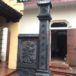 Mẫu cột đồng trụ đá đẹp cho Nhà thờ họ 06