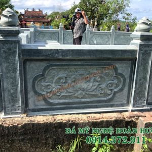 Mẫu lan can đá xanh rêu LCĐ-09 Mẫu lan can đá xanh rêu LCĐ-09