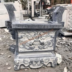 Mẫu Lư hương đá vuông đẹp 09