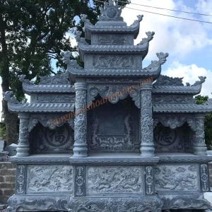 Mẫu lăng cánh hộp đẹp chạm tứ linh 20 Mẫu lăng cánh hộp đẹp chạm tứ linh 20