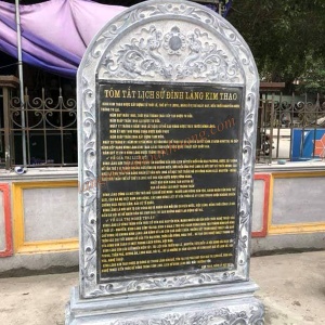 Bia đá tự nhiên 14 - Bia đá cho Đình làng Kim Thao