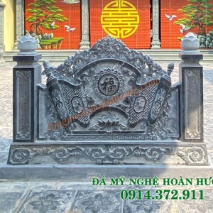 Mẫu cuốn thư đá có cột sen CT-16