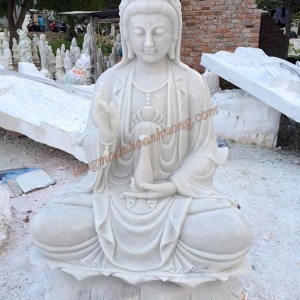 Tượng bồ tát ngồi bằng đá TĐ-09