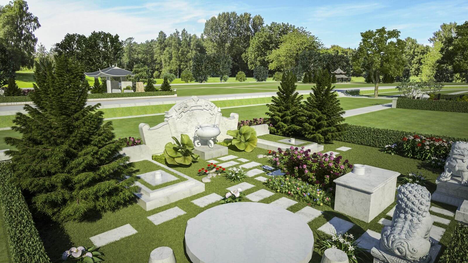 Lựa chọn cây trồng sử dụng cho Khu lăng mộ đá