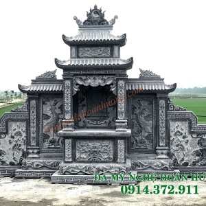 Mẫu lăng cánh đá 2 mái 30