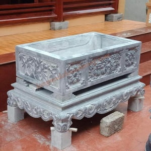 Mẫu chậu cảnh đá đẹp hình chữ nhật 10 Mẫu chậu cảnh đá đẹp hình chữ nhật 10