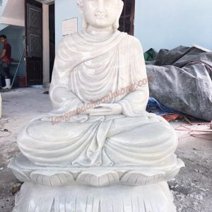 Mẫu tượng phật đá trắng TĐ-11