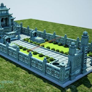 Phối cảnh 3D Khu lăng mộ đá xanh rêu 19