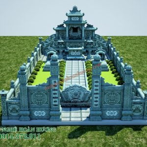 Phối cảnh 3D Khu lăng mộ đá xanh rêu 19