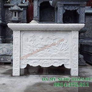 Mẫu bàn lễ đá trắng 18 Mẫu bàn lễ đá trắng 18