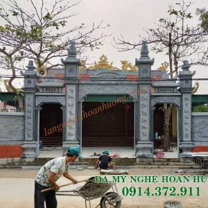 Mẫu cổng đá tò vò 1 mái cho Khu lăng mộ 19 Mẫu cổng đá tò vò 1 mái cho Khu lăng mộ 19