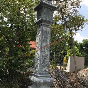 Cột trụ đá chạm rồng lá 11 Cột trụ đá chạm rồng lá 11