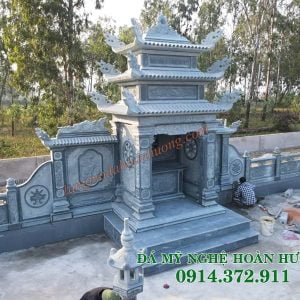 Mẫu lăng thờ cánh 1 mái đá 37