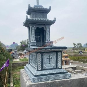 Mẫu cổng đá tò vò 1 mái cho Khu lăng mộ 19