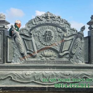 Mẫu lăng thờ cánh 1 mái đá 37