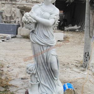 Tượng nghệ thuật cô gái đang ôm hoa TĐ-13