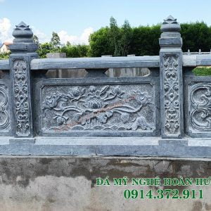 Mẫu lan can đá chạm đầm sen đẹp LCĐ-17 Mẫu lan can đá chạm đầm sen đẹp LCĐ-17