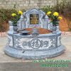 Mẫu mộ đá tròn đẹp MĐ-69