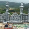 Mẫu cổng đá tứ trụ xanh rêu cho Khu lăng mộ CĐ-22