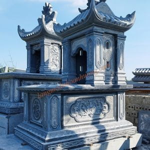 Mẫu mộ đá 1 mái chùa MĐ-76 Mẫu mộ đá 1 mái chùa MĐ-76