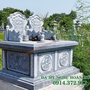 Mẫu mộ bành đôi bia rời chạm rồng phượng đẹp MĐ-77 Mẫu mộ bành đôi bia rời chạm rồng phượng đẹp MĐ-77