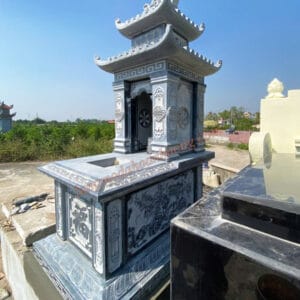 Mẫu mộ đá 2 đao đẹp 2025