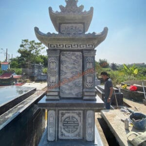 Mẫu mộ đá 2 đao đẹp 2025