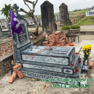 Mẫu mộ đạo đá đẹp MĐ-80 Mẫu mộ đạo đá đẹp MĐ-80