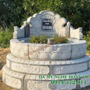 Mẫu mộ tròn đá đẹp MĐ-86